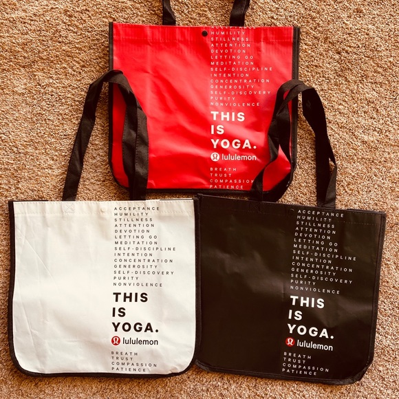 lululemon athletica Handbags - 🍋LULULEMON “This Is Yoga” Shopping Totes (3)